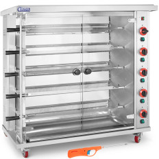 Gas gase. Τοστιέρα μέχρι 25 κοτόπουλο 5 πιτσιλίζει προπανο-βουτάνιο 25 kW