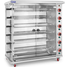 Gas Signori Tostapane fino a 30 polli 6 spruzzi propano-butano 30 kW