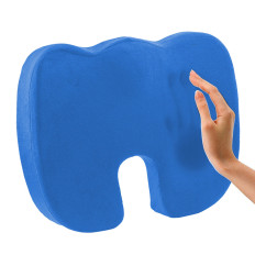 Lavadora ortopédica do travesseiro para sentar para assento de carro de cadeira XL - azul