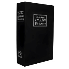 Metal seguro de ataúd seguro para objetos de valor de valor de valor en forma de libro XL