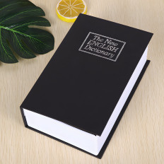 Metal seguro de ataúd seguro para objetos de valor de valor de valor en forma de libro XL