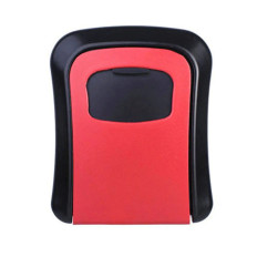 Saugus saugus metalo karstas raktai su ciphamp cifear 11,5 x 9,5 cm - raudona juoda