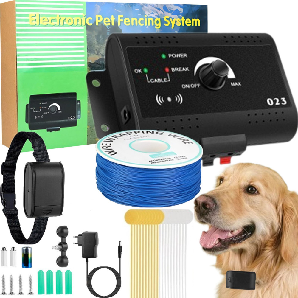 Cerca de entrenamiento eléctrico pastuch para perros con collar 300m - Set