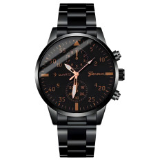 Classic Quartz Watch s 40 mm jeklene zapestnice - Črna