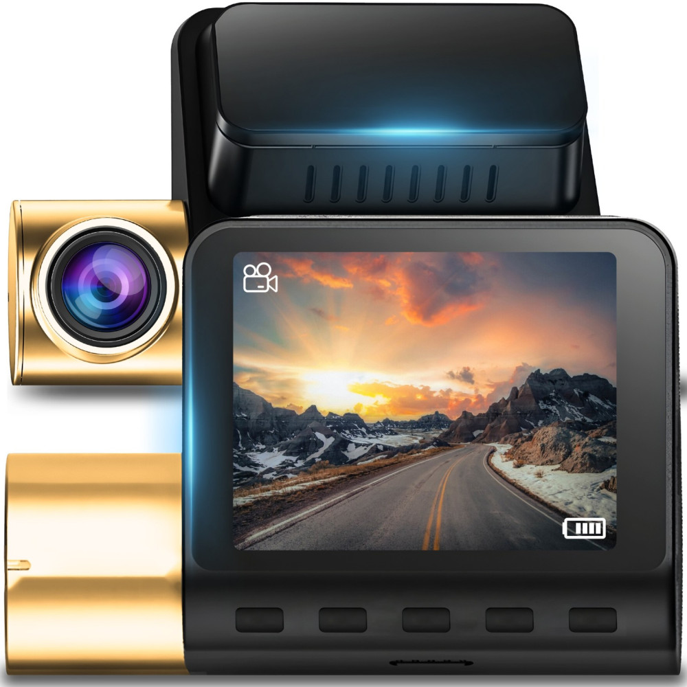 "Filliester" automobilių kamera su GPS G-jutikliu 2K WiFi 2 '' LCD "