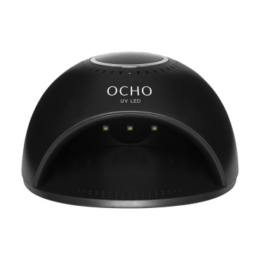 Lámpara UV LED Ocho Nails 8 negra 84W — vista frontal