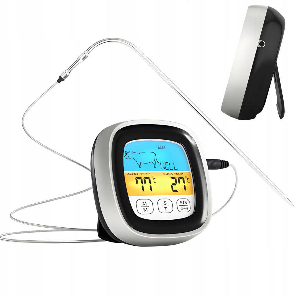 Keukenthermometer voor het vlees van het vlees van de gegrilde grill met een sonde 250 C