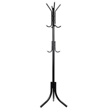 Tla oblačila Stojala podstrešje 3 Ravni 175 cm - črna