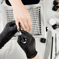 Ammobiliatore di polvere cosmetico. Magnete 80 W - Argento