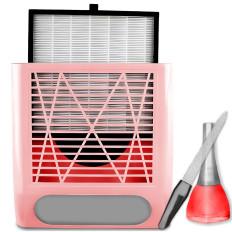 Støvabsorber for neglekassetter. Magnet 80 W - Pink