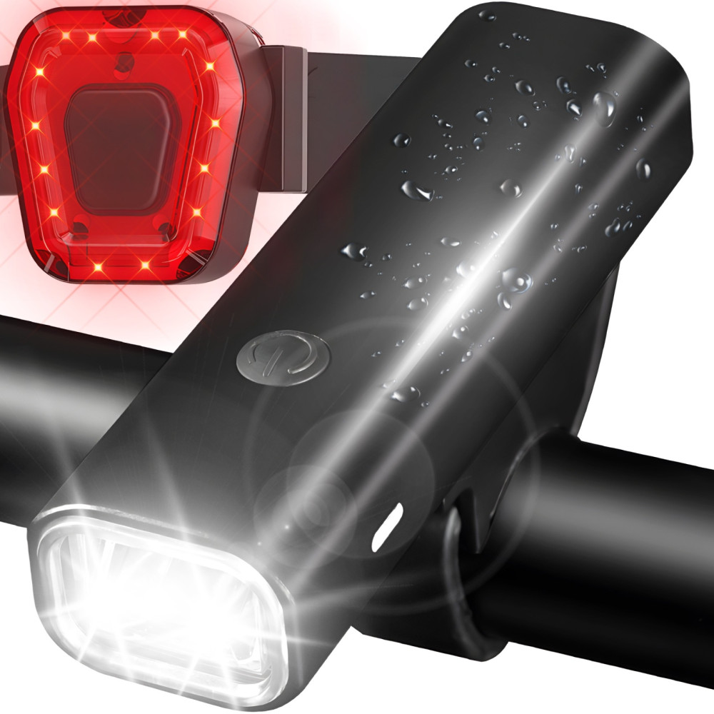 Dviračių lemputė Akumuliatoriaus priekinė gale 2000 m. Iki 400 lm