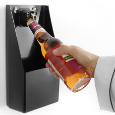 Bottle opener with a container for wall caps Hendi 643914