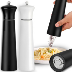 Een reeks freesmolens voor een handgeschreven houten kruiden 22 cm - 2 stuks.