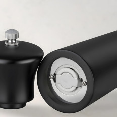 A set of salting mills for pepper and spices 22 cm long - 2 pieces.