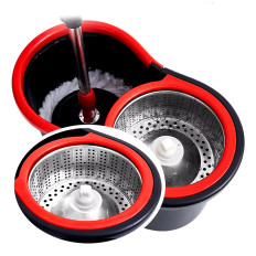 Rotary Rotary 360 mop med en teleskopisk spand