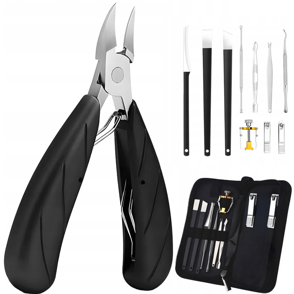 Caja de herramientas para la pedicura de manicura Cutter Cutter Pinders - Set 8 El. Caja de herramientas para la pedicura de manicura Cutter Cutter Pinders - Set 8 El.