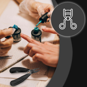 Verktøykasse for Manicure Pedicure Nail Care Cutter Tang - Set 8 El.