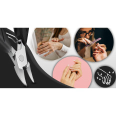 Verktøykasse for Manicure Pedicure Nail Care Cutter Tang - Set 8 El.