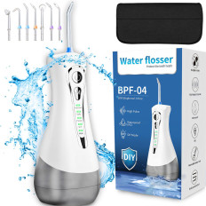 Irrigateur dentaire de dents sans fil 4 modes 7 Conseils 300 ml - Ensemble