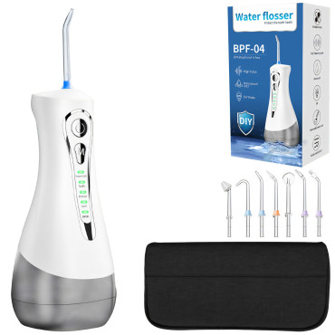 Dente Dental Irrigator Wireless 4 Modos 7 Dicas 300 ml - Conjunto