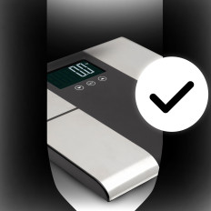 Échelle de la salle de bain Analytique avec une mesure de la graisse de la graisse BMI KCAL LCD jusqu'à 225 kg