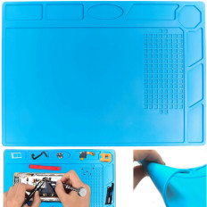Tappetino da tavolo per saldatura con organizzatore in silicone 320 x 230 mm
