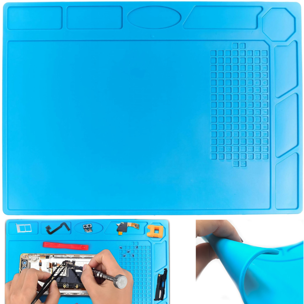 Επιτραπέζιο ματ για συγκόλληση με διοργανωτή σιλικόνης 320 x 230 mm