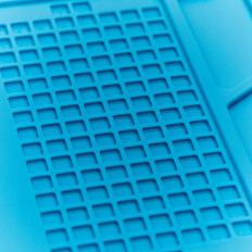 Tappetino da tavolo per saldatura con organizzatore in silicone 320 x 230 mm