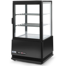 Glasierte Blumen-Webseite 58L 2 Schwarze Regale ARKTIC Hendi 233627