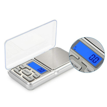 Bärbara smyckenskala LCD-batterier 200g / 0,01 g