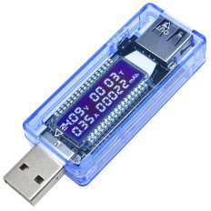 Μετρητής μετρητή τάσης τάσης USB LCD 4-20 V 0-3 α