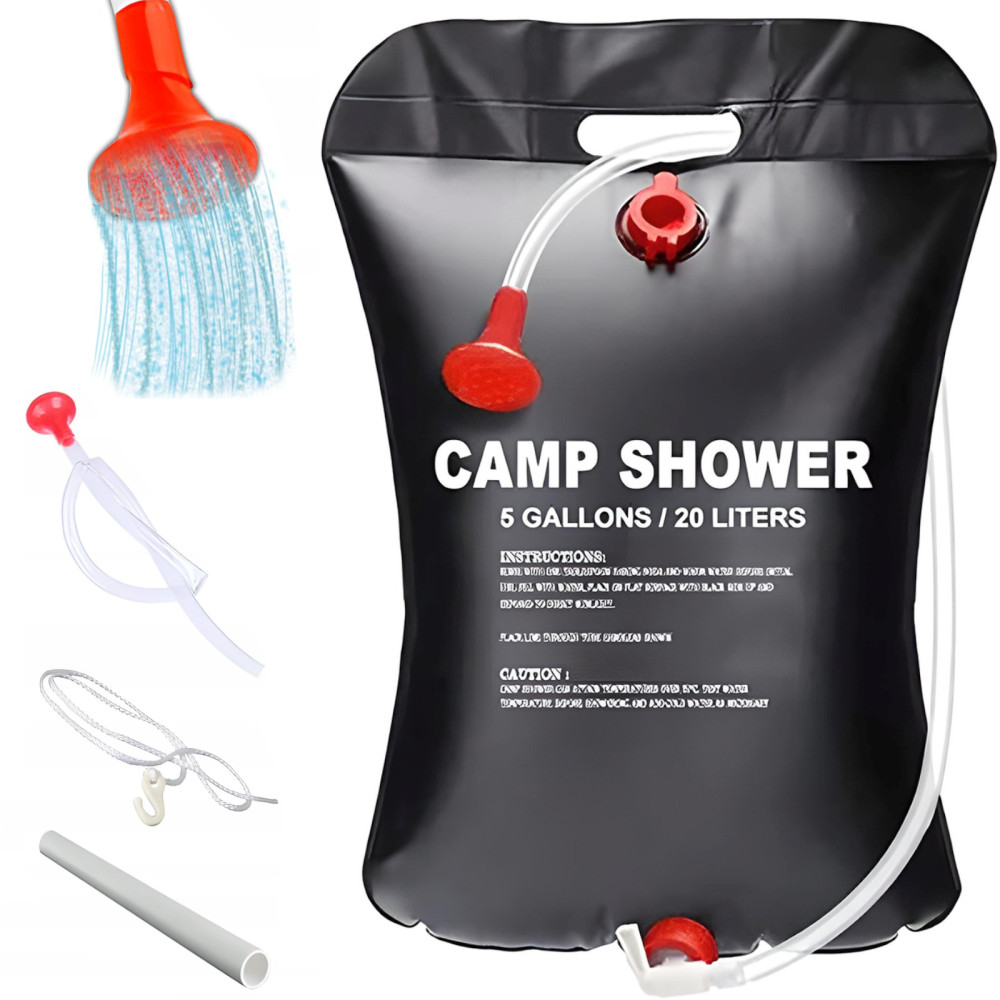 Campamento de camping turístico solar de ducha 20 l