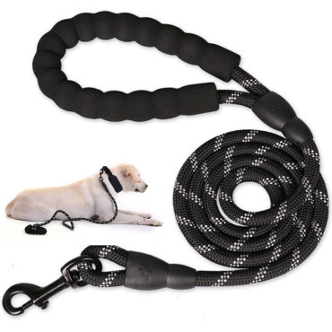 Εκπαιδευτικό λουρί για ένα σκυλί με αντανακλαστικά ένθετα ισχυρά 1,5 μ