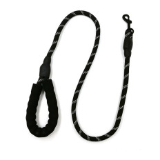 Correa de entrenamiento para un perro con inserciones reflectantes fuerte 1.5 m