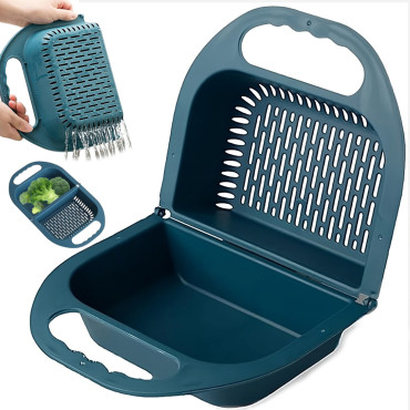 Colander Faterer Sulankstomas kriauklė su rankenomis