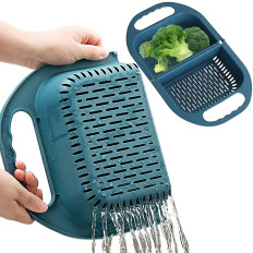 Colander Siler Folding Sink med Håndtag