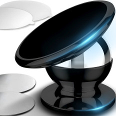 Magnetinio automobilio laikiklis, skirtas kabinos telefono stiklui