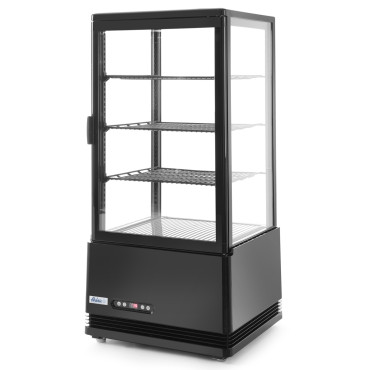 Sito web refrigerato smaltato 78L 3 scaffali neri ARKTIC Hendi 233658