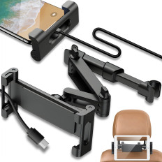 Τηλεσκοπική λαβή αυτοκινήτου στο προσκέφαλο στο tablet σας τηλέφωνο