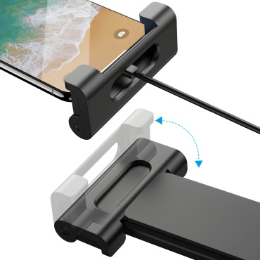 Maniglia auto telescopica sul poggiatesta al telefono tablet