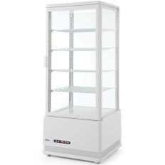 Glazed 98L 4 cooling site. White shelves ARKTIC Hendi 233665