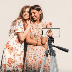 Tripod statīvs salocīts jūsu tālruņa vītnei 1/4 '' tālvadības pults BT 35-103 cm