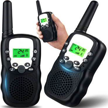 Walkie Talkie Shortwave 8 PMR s svetilko do 3 km - niz 2 elementov.