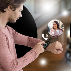 Smartwatch Multifunctioneel horloge op de SIM-kaart met BT MicroSD-camera