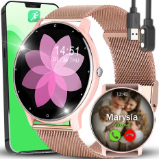 Smartwatch Γυναικείο ρολόι Αδιάβροχο βηματόμετρο Μέτρηση καρδιακού ρυθμού IPS 1.28 ''