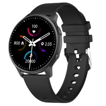 SmartWatch Sportswear Funksjonsfunksjon Speil Sove Sleep Music 45mm - Svart