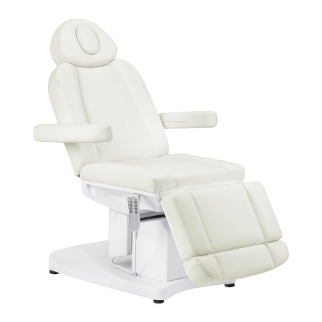 Fauteuil cosmétique électrique Azzurro 708a 4 moteurs blanc — vue latérale
