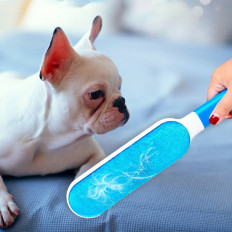 Dog and cat hair removal from clothes carpeting - 2 pieces.