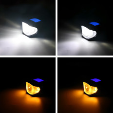 Battery-powered bicycle lamp with waterproof 300 lm bell