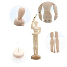 Premikanje človeške figurice s premerom 32,5 cm anatomski model človeka s premikajočimi se učnimi udoma za učenje in dekoracijo